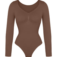 Long Sleeve Ruched Bodysuit