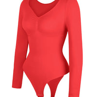 Long Sleeve Ruched Bodysuit