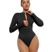 The Deep V Zip Bodysuit