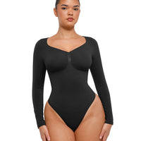 Long Sleeve Ruched Bodysuit