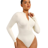 The Deep V Zip Bodysuit
