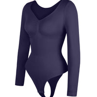Long Sleeve Ruched Bodysuit