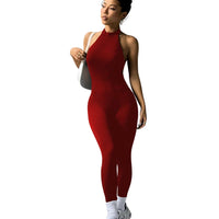 High Neck Sport Jumpsuit