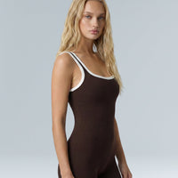 Outlined Ribbed Bodysuit