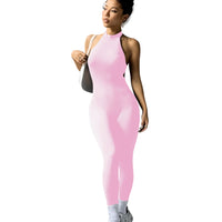 High Neck Sport Jumpsuit