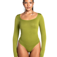 Long Sleeve Thong Bodysuit
