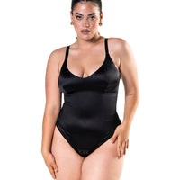 Satin Snatched Thong Bodysuit