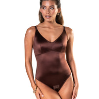 Satin Snatched Thong Bodysuit