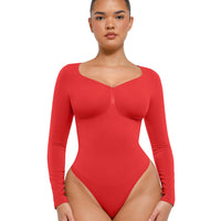 Long Sleeve Ruched Bodysuit