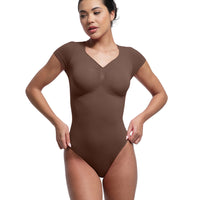 V-Neck Sculpting Tee Bodysuit