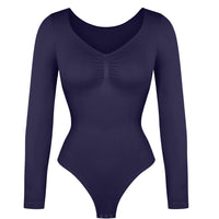 Long Sleeve Ruched Bodysuit