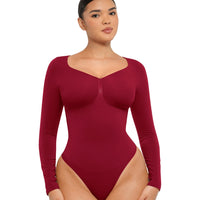Long Sleeve Ruched Bodysuit
