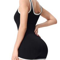 Outlined Ribbed Bodysuit