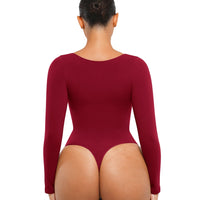 Long Sleeve Ruched Bodysuit