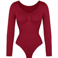 Long Sleeve Ruched Bodysuit