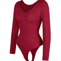 Long Sleeve Ruched Bodysuit