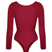 Long Sleeve Ruched Bodysuit