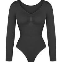 Long Sleeve Ruched Bodysuit