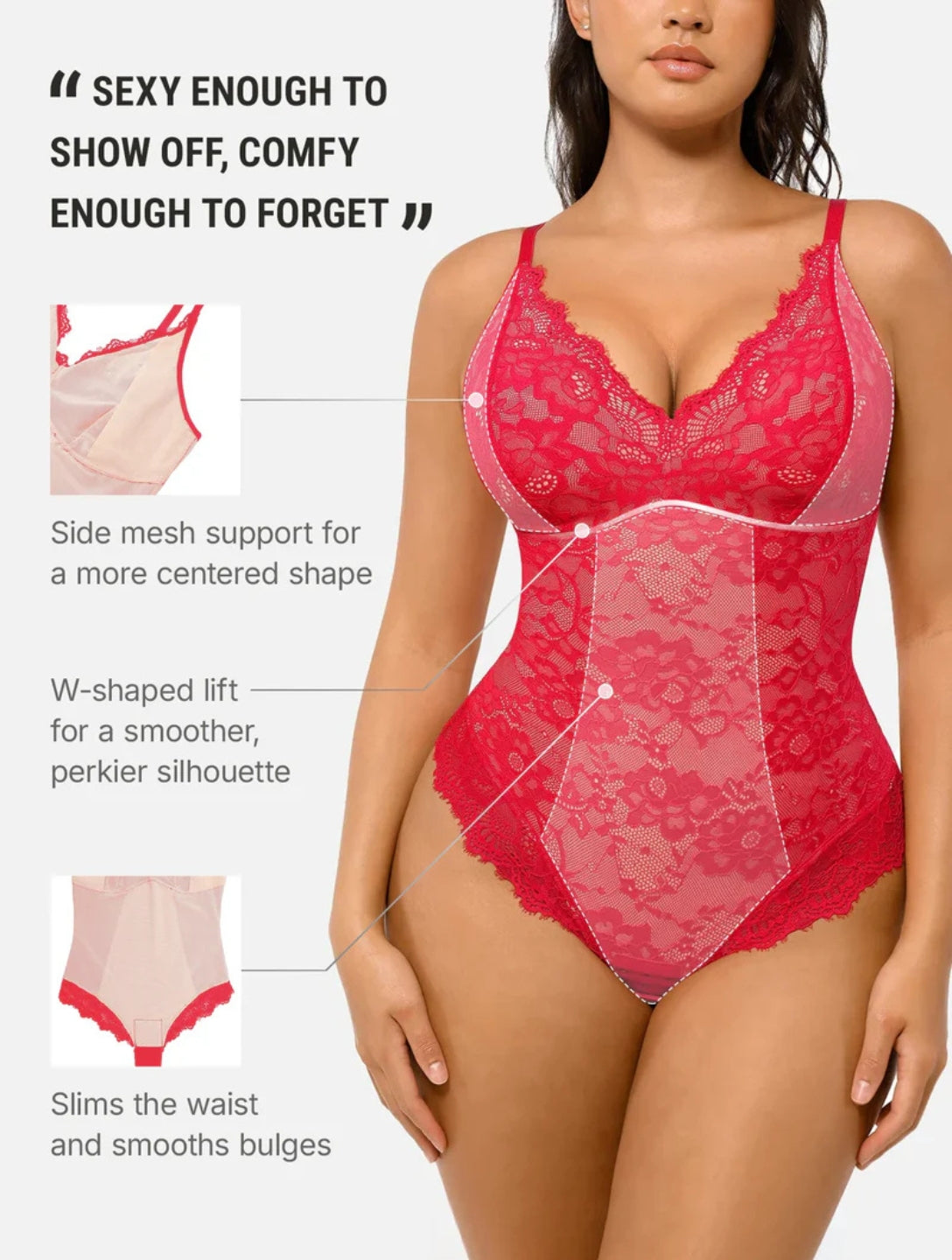 Laced Bodysuit Shapewear