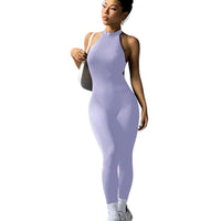 High Neck Sport Jumpsuit