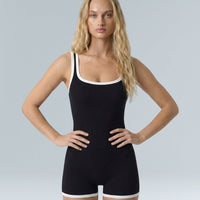 Outlined Ribbed Bodysuit