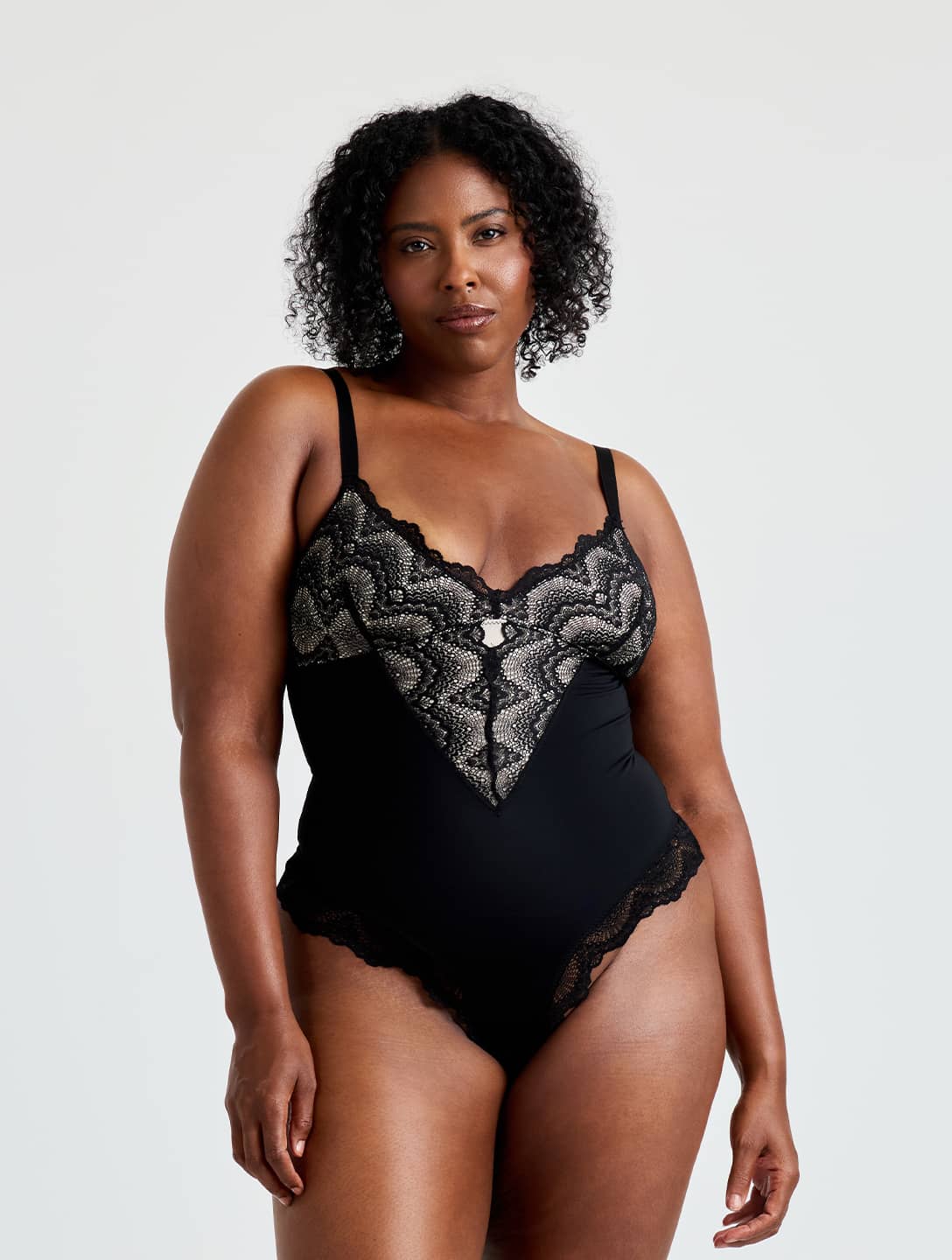 Half Laced Bodysuit