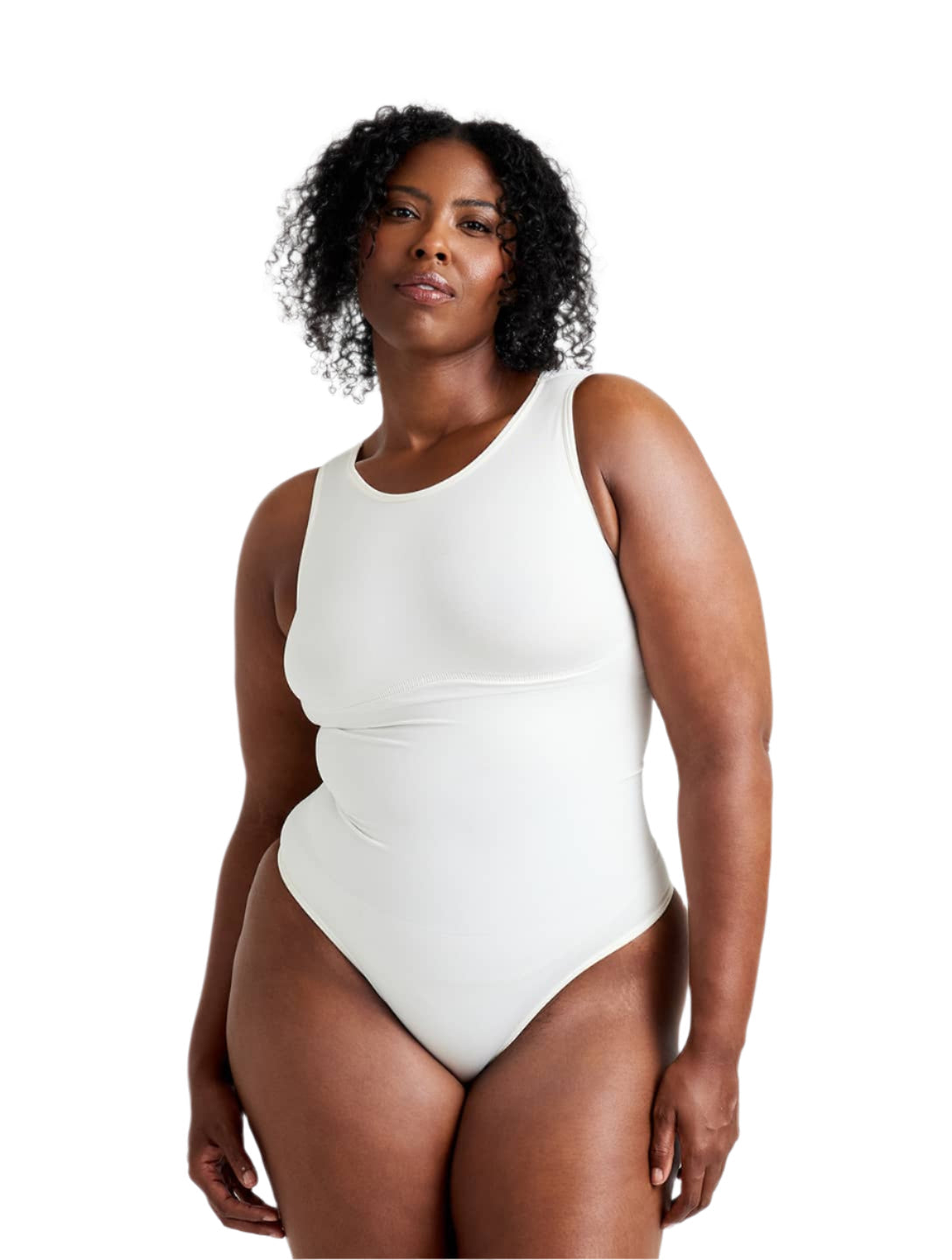 Round Neck Thong Bodysuit