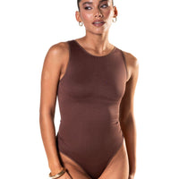 Round Neck Thong Bodysuit